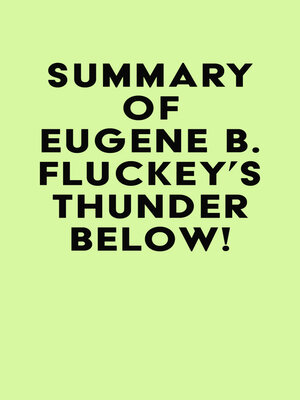 cover image of Summary of Eugene B. Fluckey's Thunder Below!